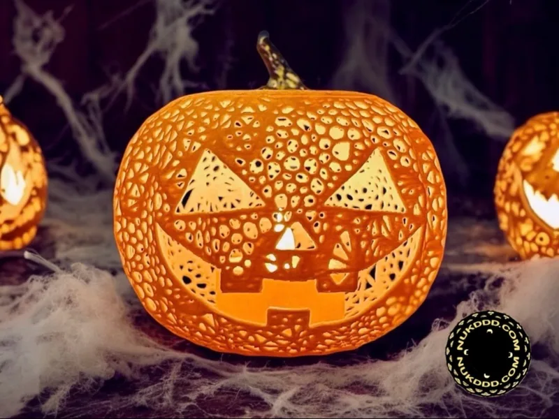 Halloween Classic Carved Pumpkin Lantern