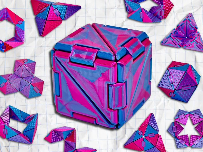 Origami Transforming Cube