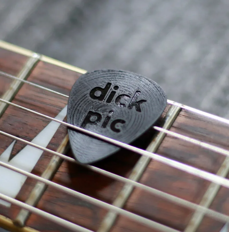 "Dick Pic" or "Dick Pick" Guitar Pick