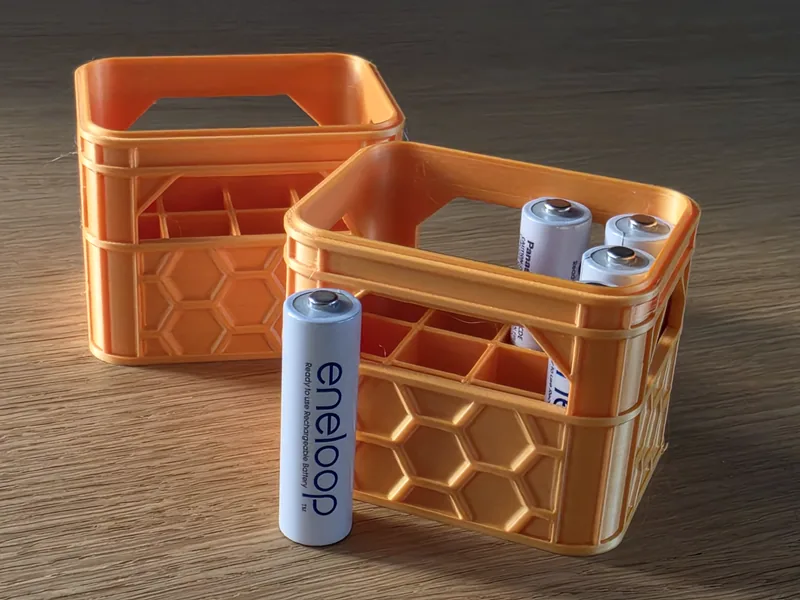Getränkekiste AA Batterien Sammelkiste