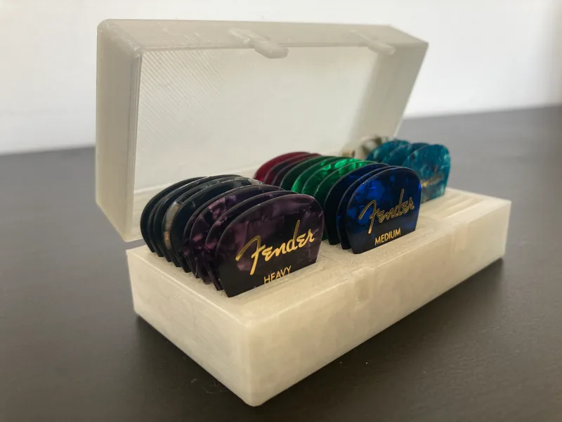 (V2 out now) Print-in-Place Guitar Pick Holder Box
