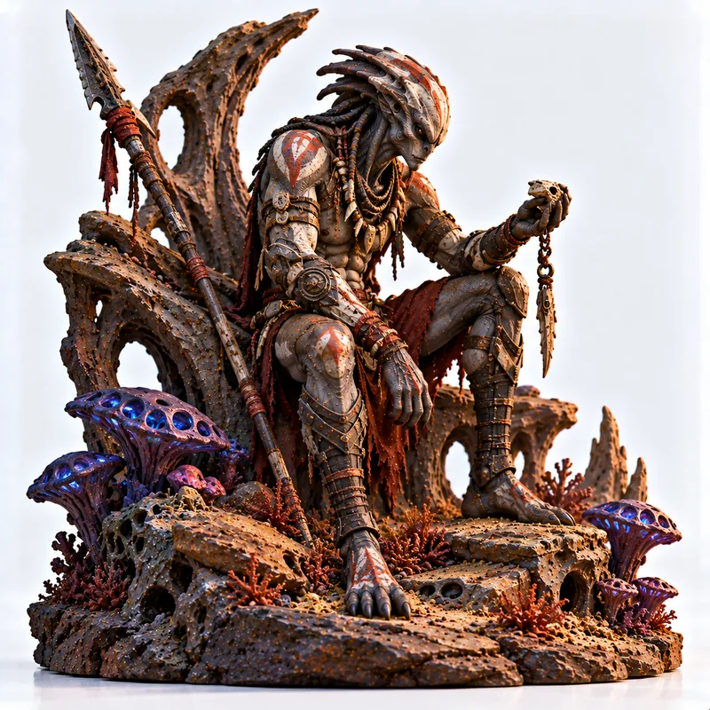 Sci Fi Series - Alien Tribal Warrior