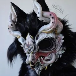 Fursuit mask base: horned owl € 70