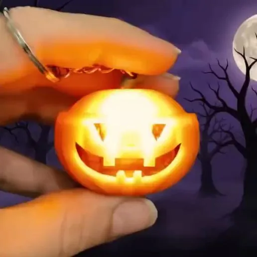 Halloween Pumpkin LED Clicker, LED Keychain, Halloween, Pumpkin Clicker, LED Keychain Fidget Clicker, Anti-Stress Keychain Clicker € 2.69