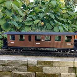 Schmalspurwagen 720 Epoche I Gartenbahn LGB kompatibel, K.Sächs.Sts.E.B. € 15+