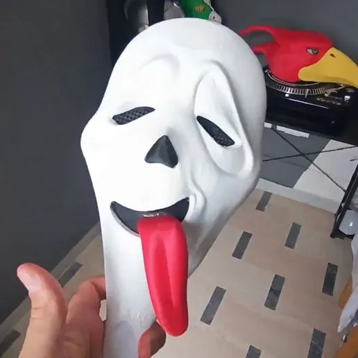 The Ghost Face Wassup Scary Movie Wearable Mask Open priced