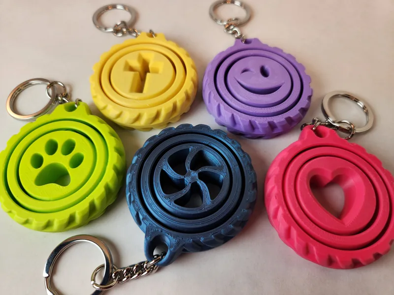 Gyroscopic Keychain Spinners