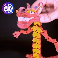 MULAN DRAGON MUSHU - 3MF - NO SOPPORTS - PRIN - IN PLECE€ 3.28