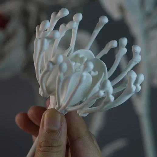 Halloween Bone flower Free