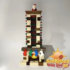 Santa Chimney Advent Calendar STL | Christmas Countdown | No AMS | Commercial License Included € 4.47