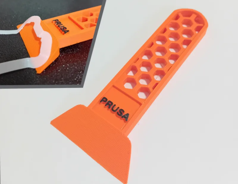 Prusa bed scraper - Prusament spool styles