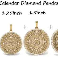 Mayan Calendar Diamond Pendant Combination of 4€ 66.87-50%€ 33.44