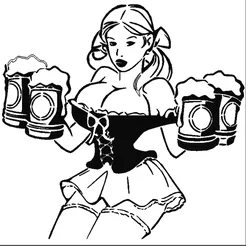 printed Drawing BierBusenFree