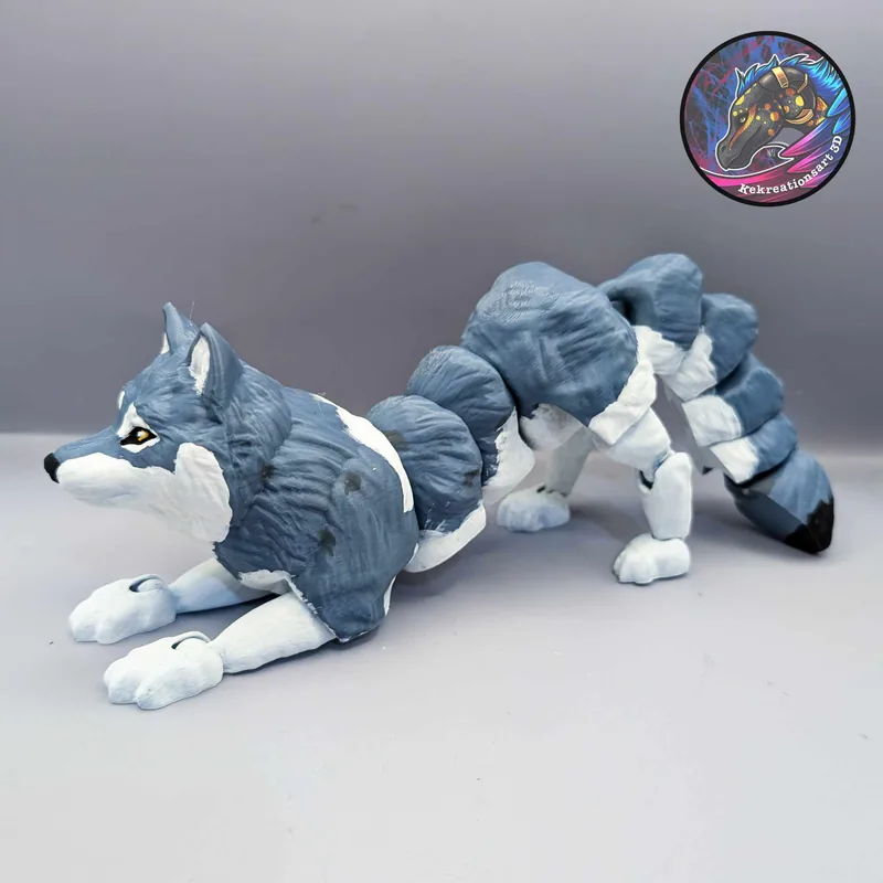 Flexi Wolf, Print-in-place, Articulated wolf€ 2.67