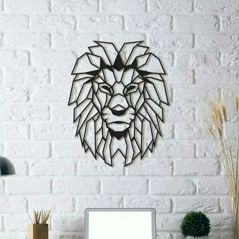 Lion Wall Sculpture 2DFree