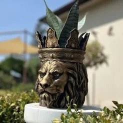 Majestic Lion Planter/Bowl (Support Free)€ 3.56+