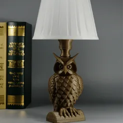 Owl Table Lamp – 3D Printed Animal Night LightFree