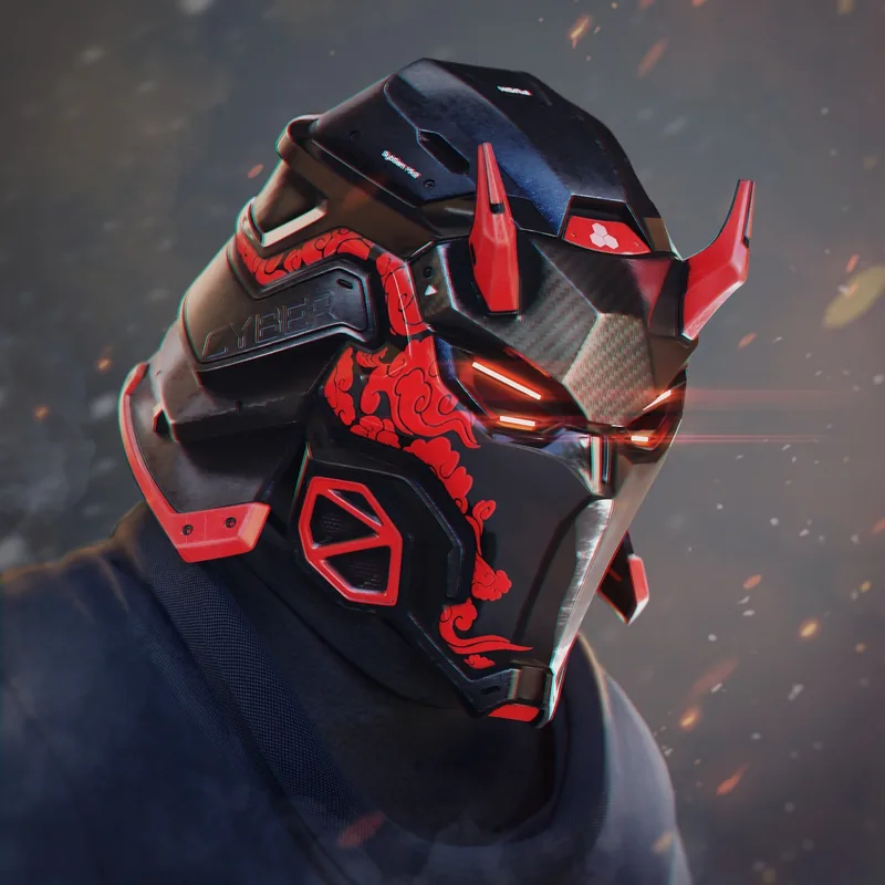 Cyber Samurai - cosplay mask / helmet€ 17.35+