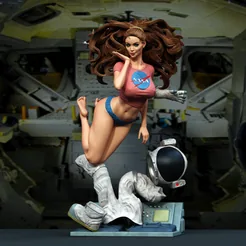 Free Astronaut Girl STLFree
