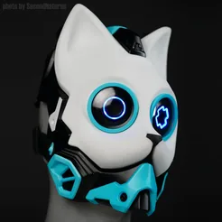 Neo Neko - cosplay sci-fi cat mask€ 20.50