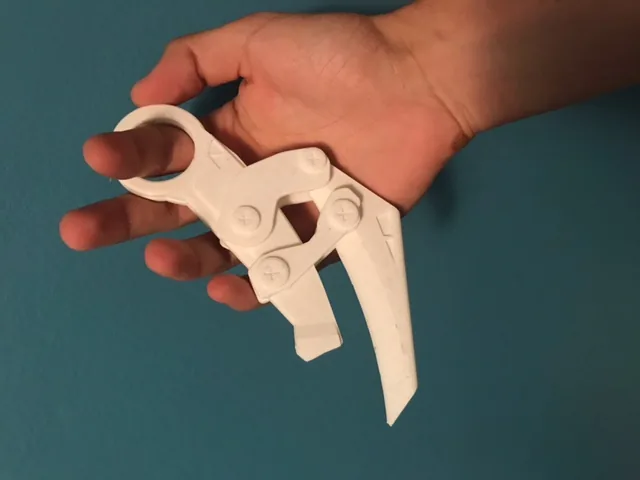 Valorant inspired foldable karambit (print in place)