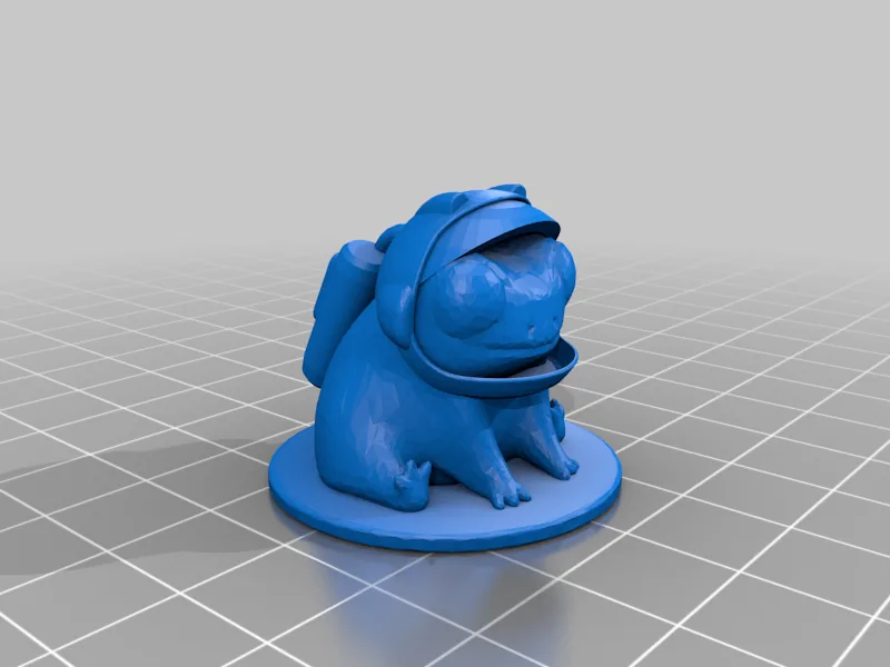Fred the frog but he's an astronaut