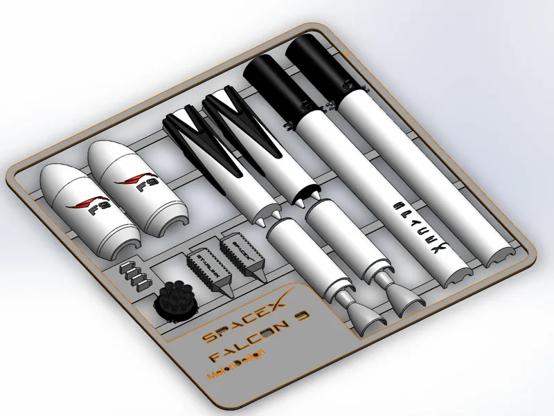 spacex Falcon 9 kit card