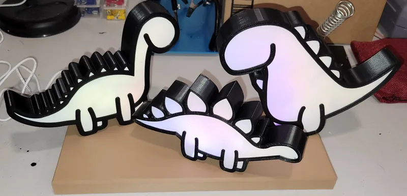 Dino Night Light w/Base