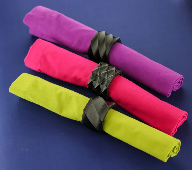 Spiral Napkin Ring Designs