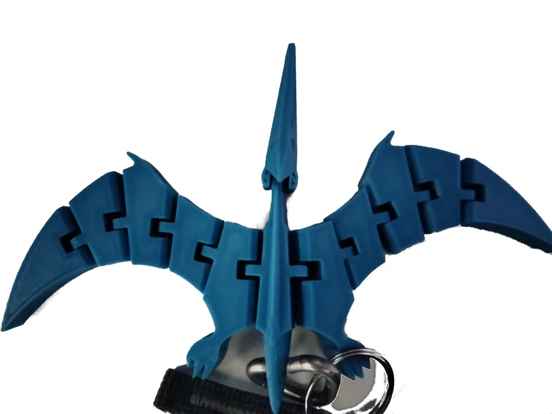 Flexy pterodactyl with hole for keyholder