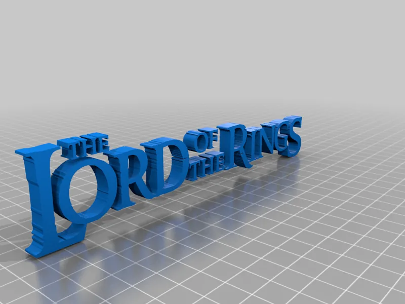 LOTR - Lord Of The Rings Logo 3D