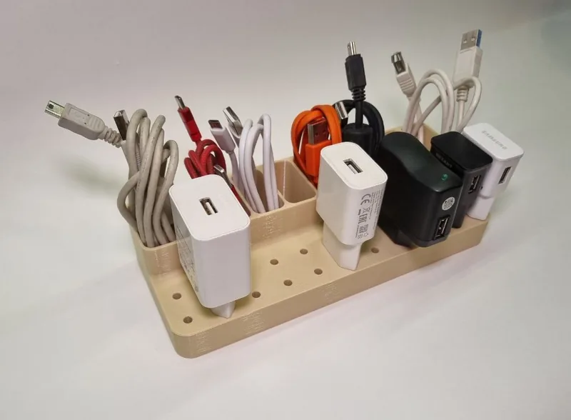 Organiser for USB cables and chargers